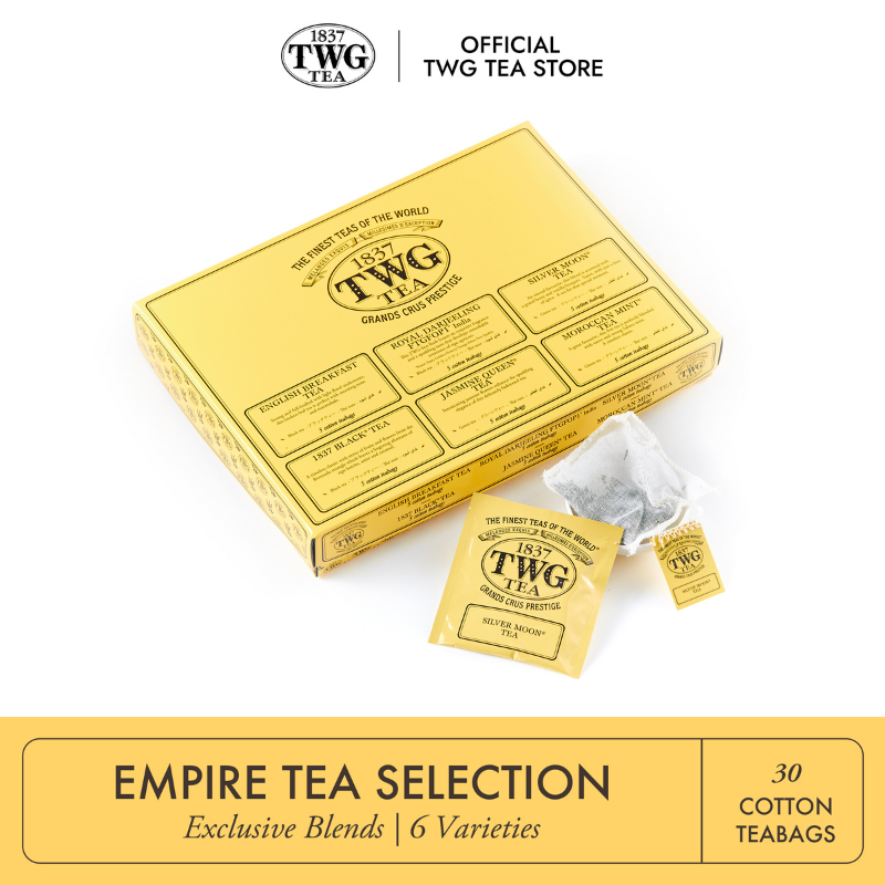 TWG Tea | Empire Tea Selection, 6 Classic Assortment in 30 Hand Sewn ...