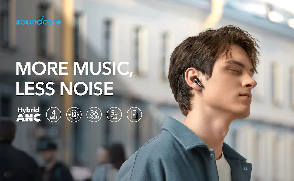Soundcore Life Note 3i หูฟังบลูทูธ Hybrid ANC, 4 Mic, Driver 10mm., AI ...