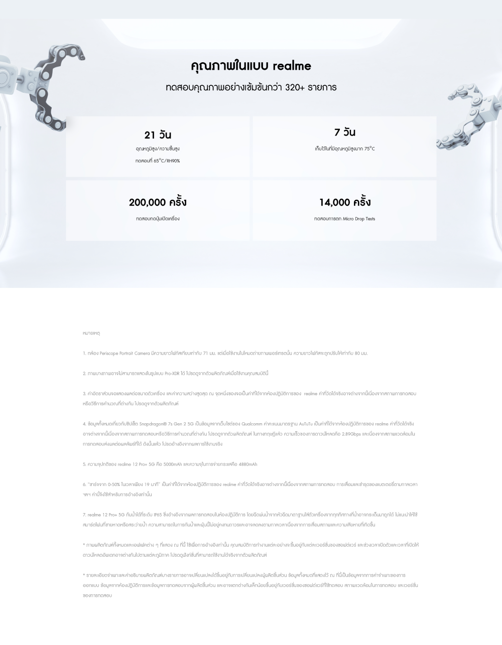 realme 12 Pro+ 5G (8+256GB) กล้อง Periscope Portrait ชิปเซ็ต Snapdragon® 7s Gen 2 5G หน้าจอโค้งใหญ่ 120Hz