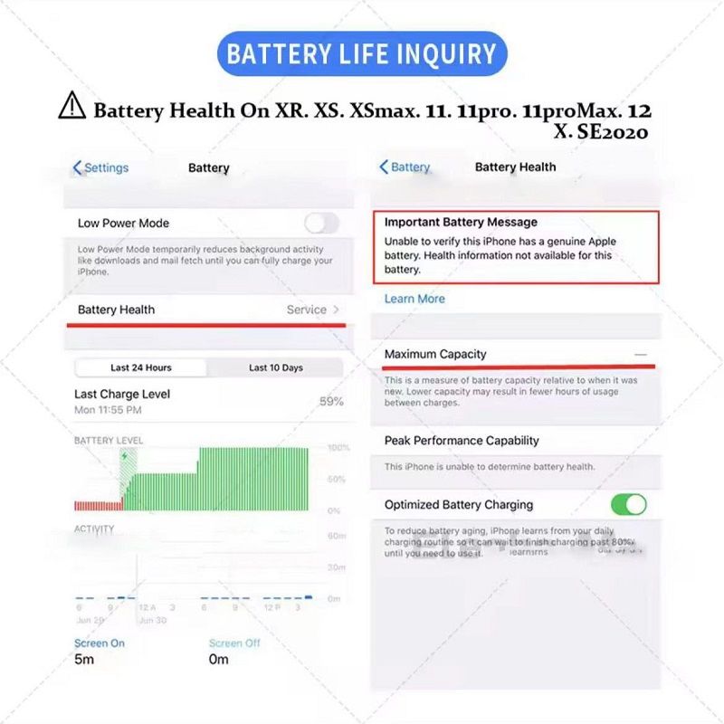 ⚡COD⚡Jasoz Battery For Phone แบตเตอรี่ใช้สำหรับ 6SP 7/8P X XS 11 13 pro ...