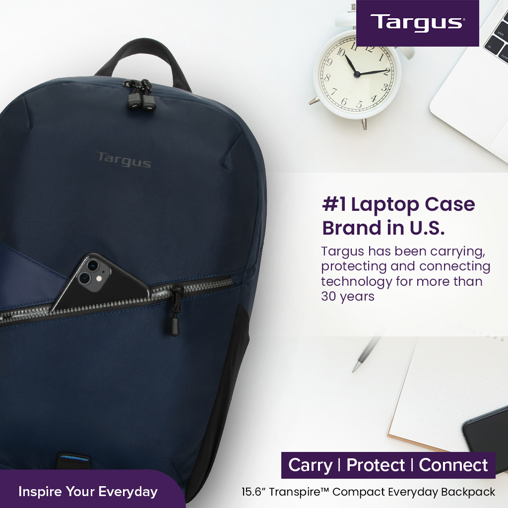 Targus Transpire Compact Everyday Backpack TBB632 15.6