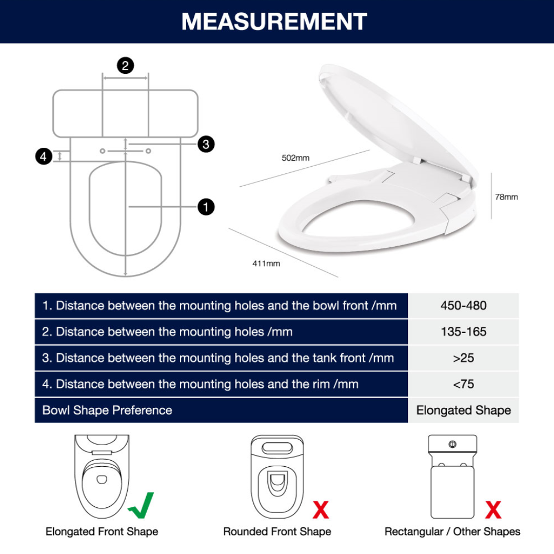 KOHLER C3030 manual bidet seat ฝารองนั่งอเนกประสงค์ ฝาชักโครก แบบไม่