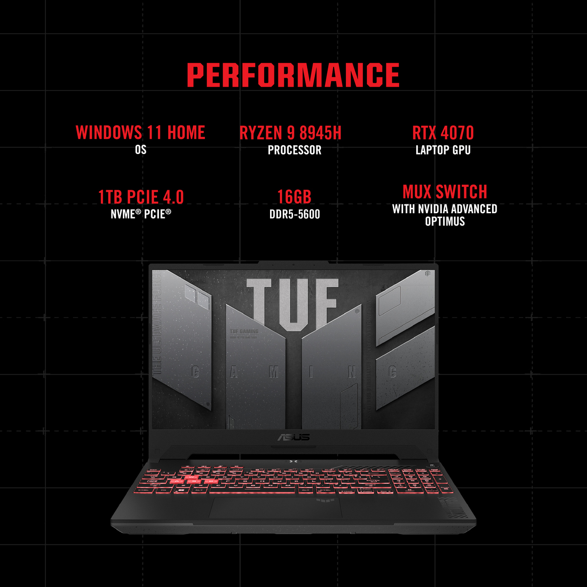 ASUS TUF Gaming A15 (FA507UI-LP053W) gaming laptop, 15.6