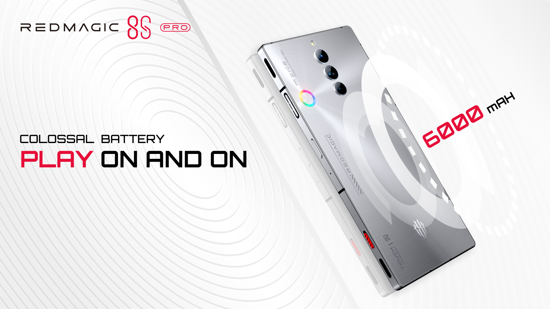 Nubia ZTE Redmagic 8S Pro (12+256GB) - Snapdragon 8 Gen 2 l กล้องใต้จอ l พัดลมในตัว - รับประกันศูนย์ไทย 12 เดือน