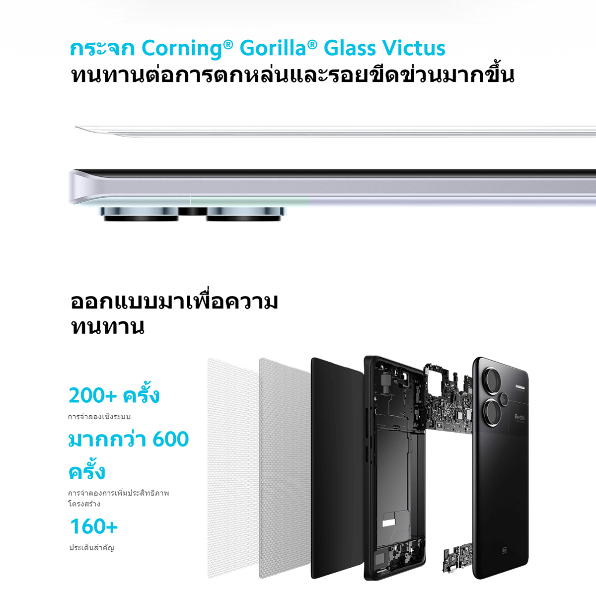 Xiaomi Redmi Note 13/12 Pro+ Plus 5G 8+256/12+512GB MediaTek Dimensity7200 1.5K 120Hz หน้าจอ AMOLED 5000mAh 120W