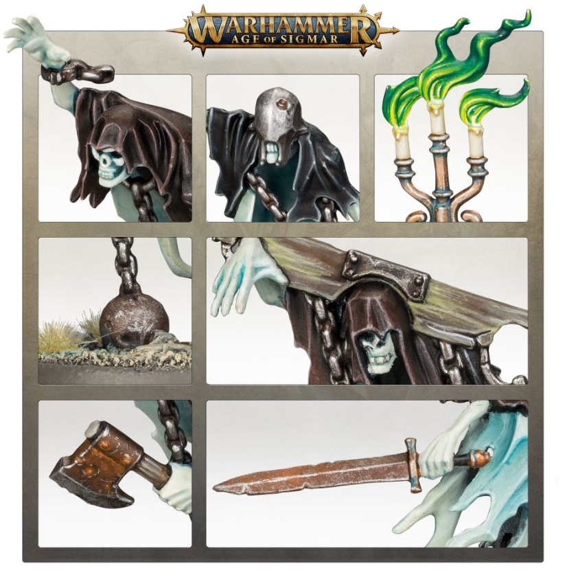 Warhammer AoS – Chainrasp Hordes Nighthaunt – Figurines Peintes Pro