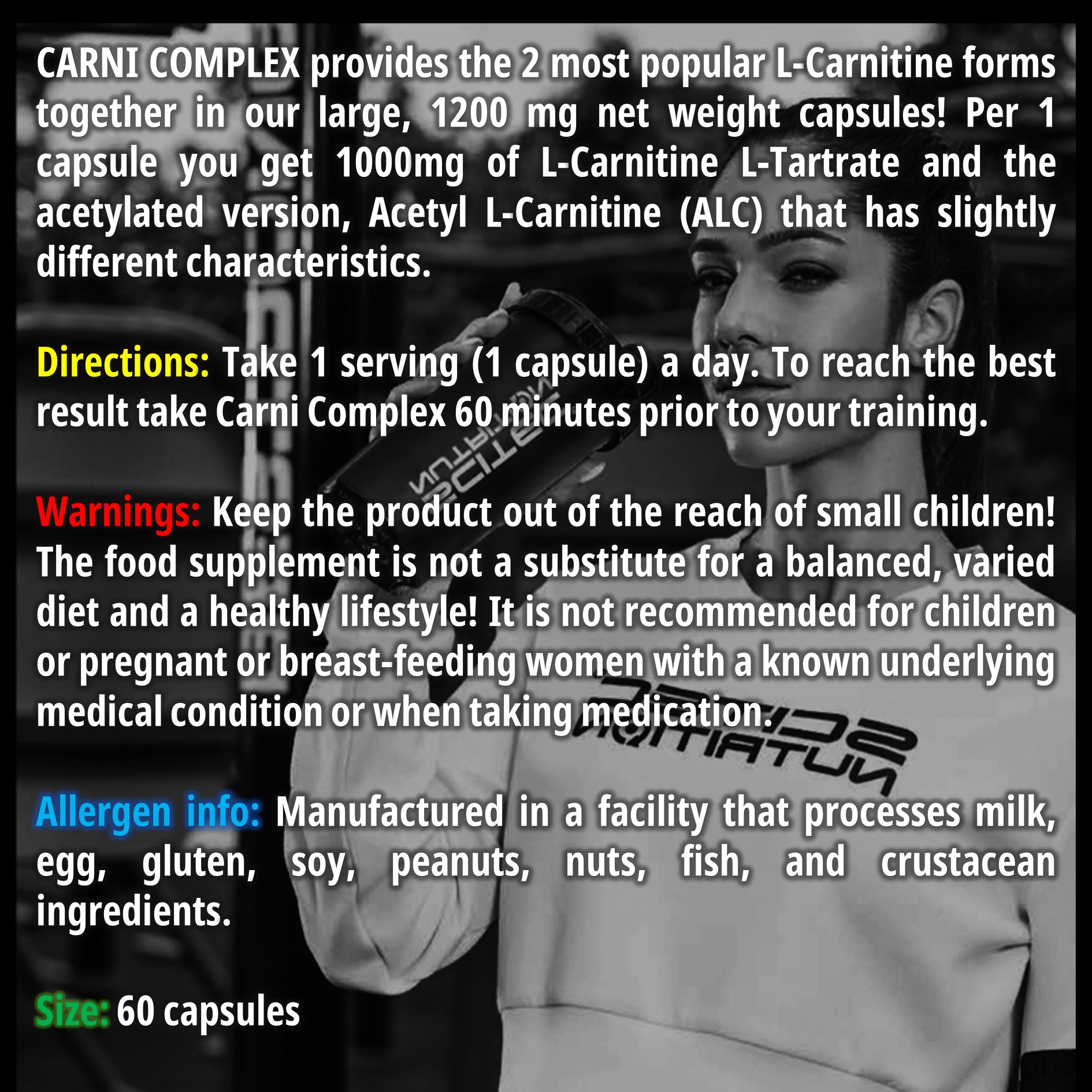l carnitine scitec Scitec Nutrition Carni Complex - Advanced Amino Acid Formula for Optimal  Fat Metabolism with L-Carnitine - 60 Capsules - International Shipping  Available | Buy Now with Express International Delivery