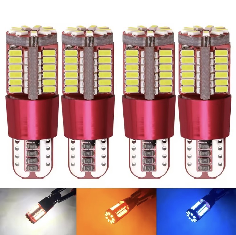 FS ไฟหรี่ (1หลอด) LED T10 57SMD (สว่างมาก) ไฟส่องป้ายทะเบียน ไฟส่องแผน ...
