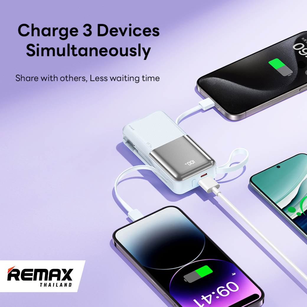Remax Power Bank 10000mAh (RPP-678) - แบตสำรอง ความจุ 10000mAh ชาร์จไว ...