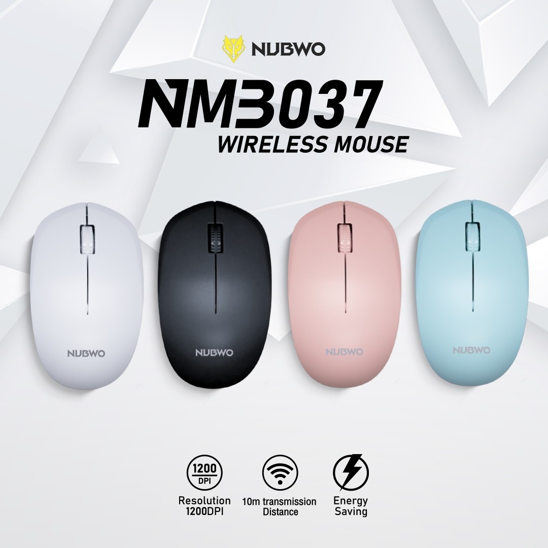 Nubwo Mouse Wireless เมาส์ไวเลสไร้สาย มีให้เลือก 4 สี รุ่น NMB037 ...