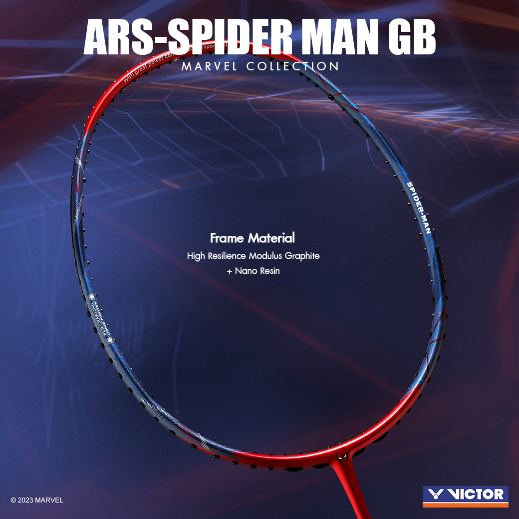 VICTOR ไม้แบดมินตัน รุ่น ARS-SPIDER MAN GB (Box set) MARVEL COLLECTION ...