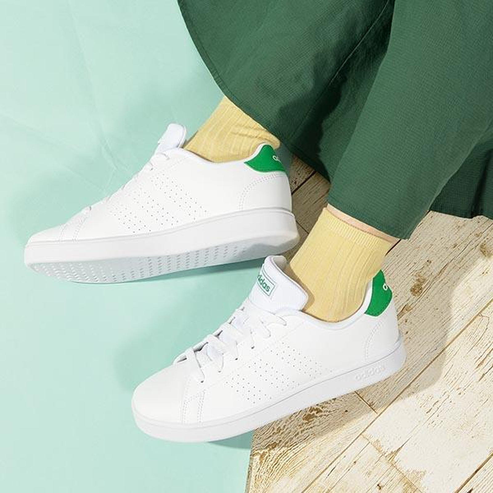 Adidas อาดิดาส รองเท้าผ้าใบ รองเท้าเด็ก KD Advantage Lifestyle Court ...