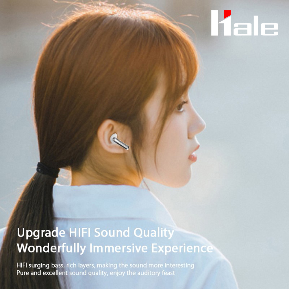 Hale รุ่น HTW-06 หูฟังบลูทูธไร้สาย (Upgradeใหม่) V 5.3 มีไมค์ในตัว ...