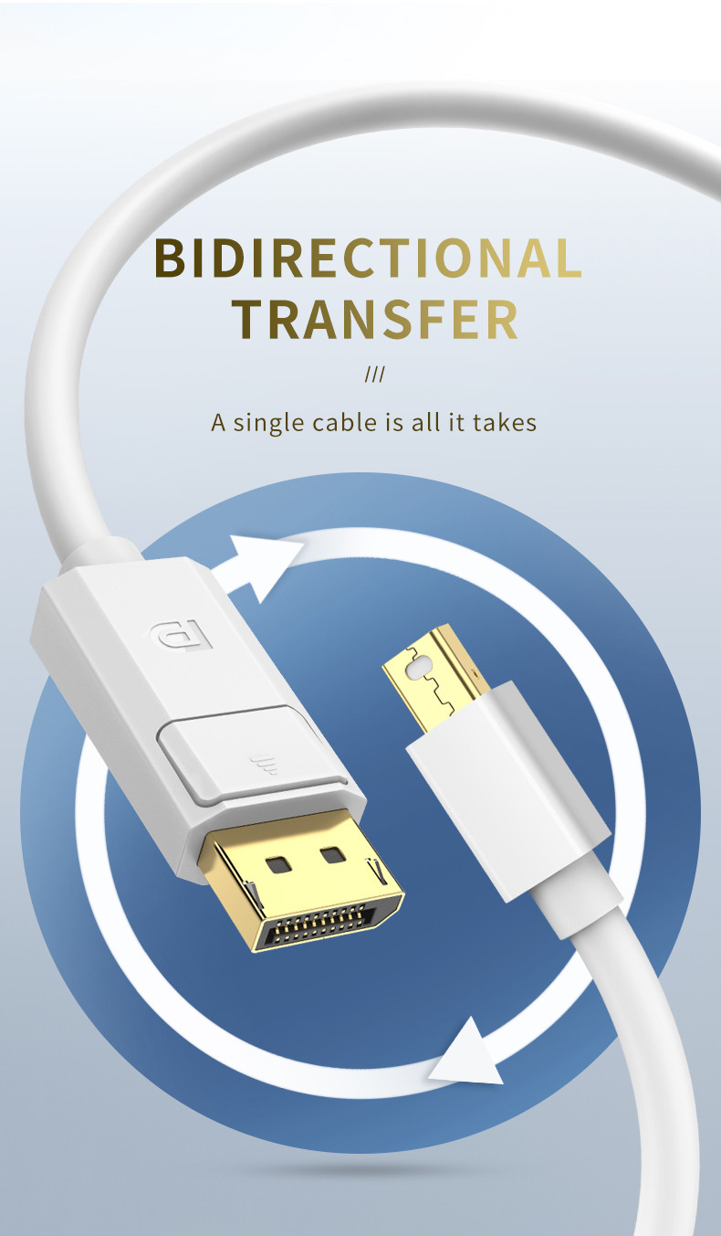 ⚡ส่งจาก กทม⚡Jasoz สาย Mini DP to DP รองรับ 4K 60Hz และ Mini Displayport ...