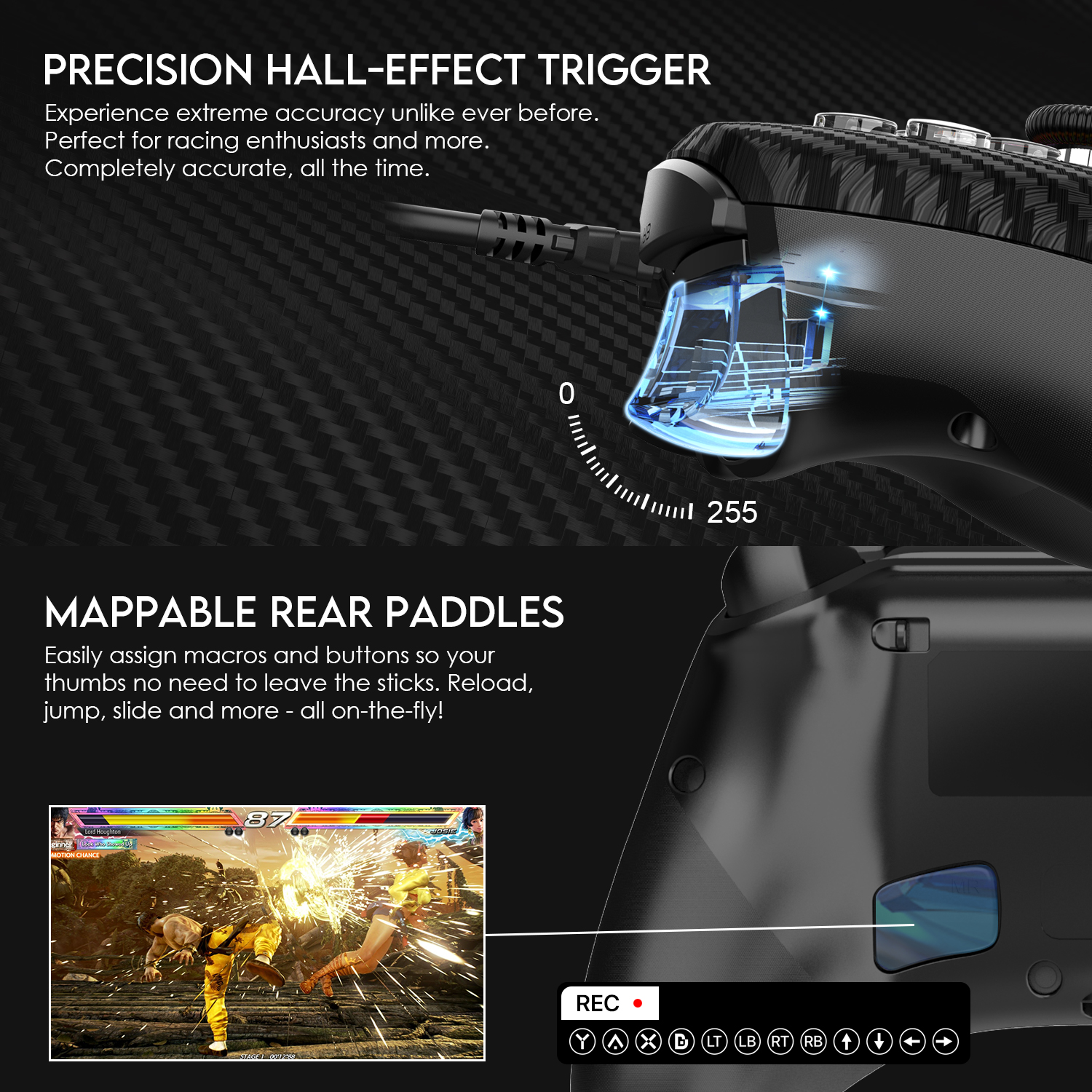 FANTECH GP15 จอยเกมมิ่ง wired gaming controlle ปรับระดับได้ 3 โหมด รองรับ PC, PS3,  Android, IOS