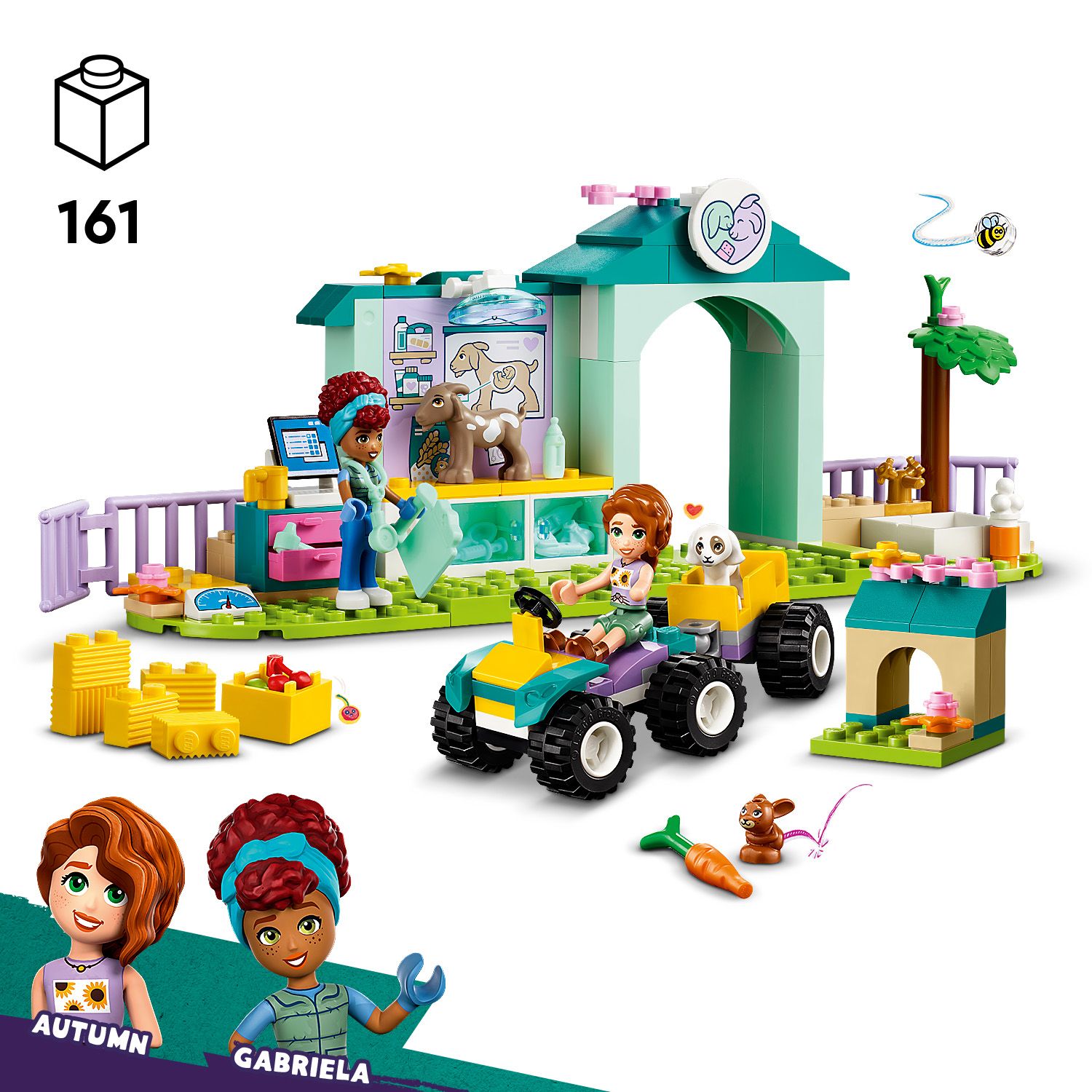 LEGO Friends 42632 Farm Animal Vet Clinic Toy (161 Pieces) | Shopee ...
