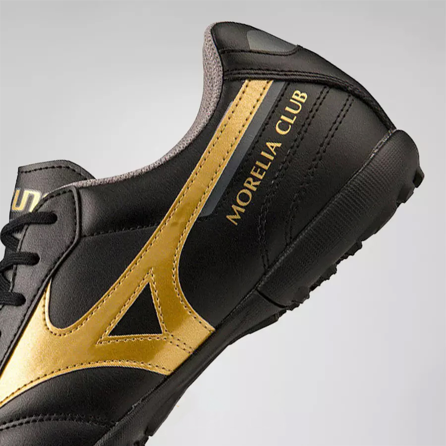 Mizuno รองเท้าฟุตบอล ร้อยปุ่ม Morelia II Club AS Black/Gold