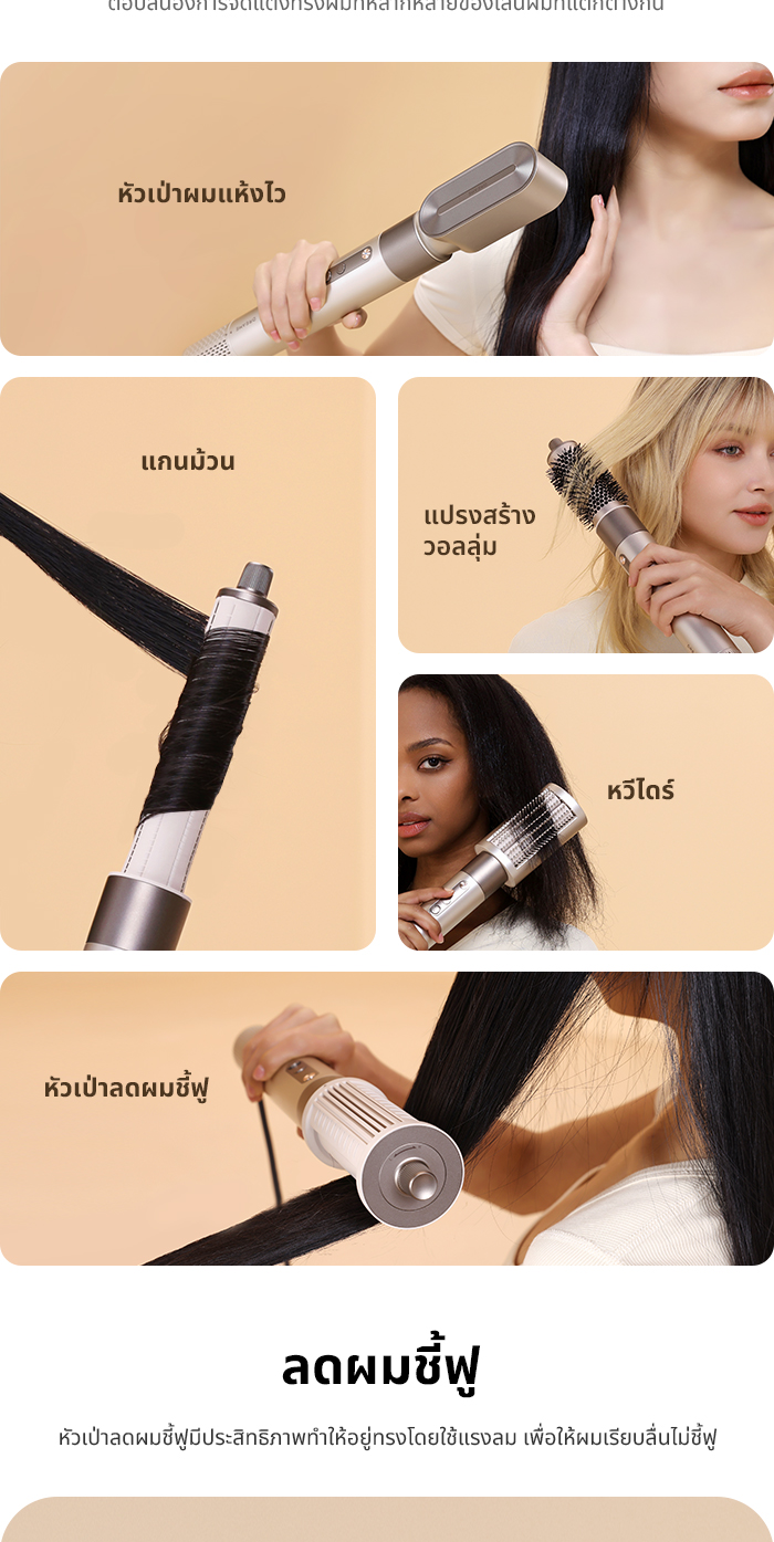 Dreame AirStyle 5in1 Hair Drying & Styling System เครื่องจัดแต่งทรงผม เป่าผม ม้วนผมอัตโนมัติ