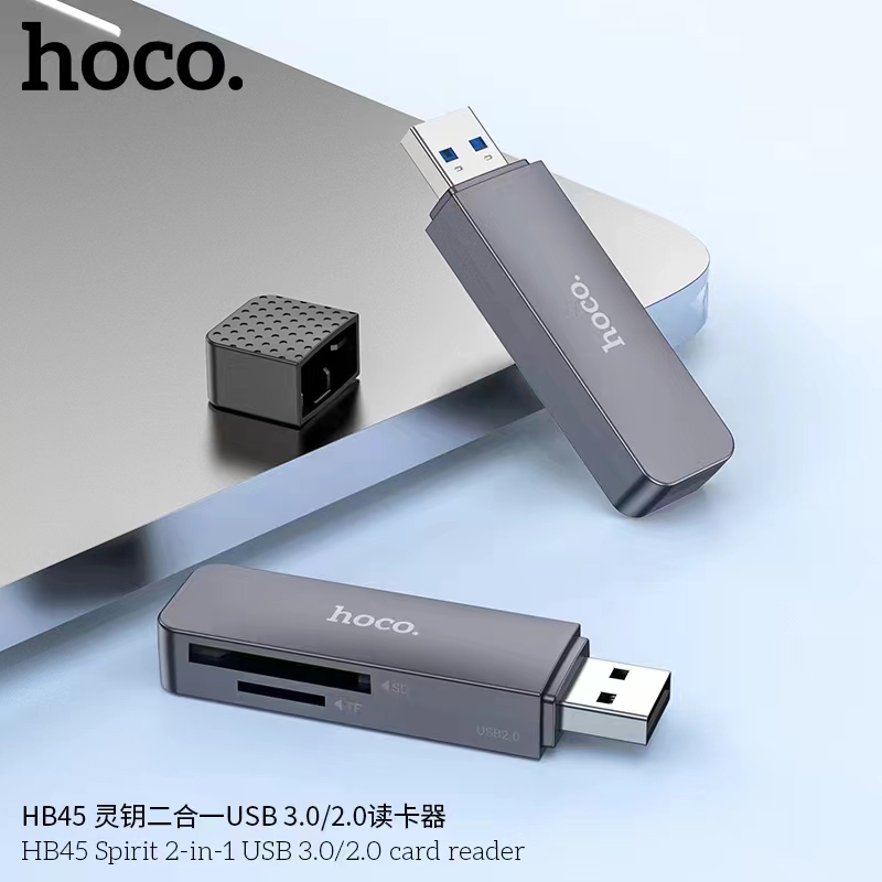 HOCO HB45 การ์ดรีดเดอร์ Type-C/USB 2.0 3.0 ความเร็วสูง 5Gbps รองรับ OTG ...