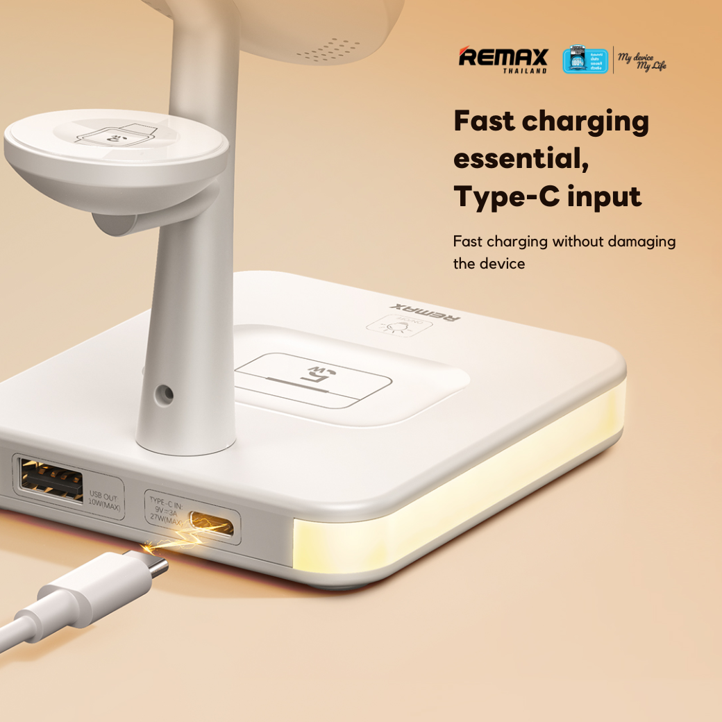 Remax Wireless Charger 3in1 33W (RP-W96) - แท่นชาร์จไร้สาย มีแม่เหล็ก ...