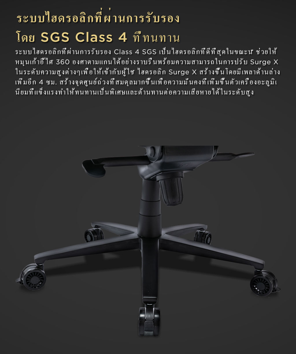 TTRacing Surge X Gaming Chair เก้าอี้เกมมิ่ง สีดำ สีน้ำเงิน 𝗖𝗮𝗽𝘁𝗮𝗶𝗻 𝗔𝗺𝗲𝗿𝗶𝗰𝗮 นั่งสบาย ปรับเอนได้ 155 องศา, ที่วางแขนปรับได้, หมอนรองเอวและคอ