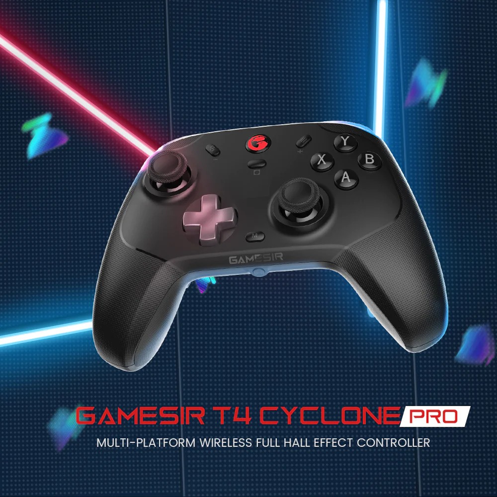 GameSir T4 Cyclone Pro Multiplatform Wireless Gamepad with Hall Effect Sticks and Triggers จอยเกม