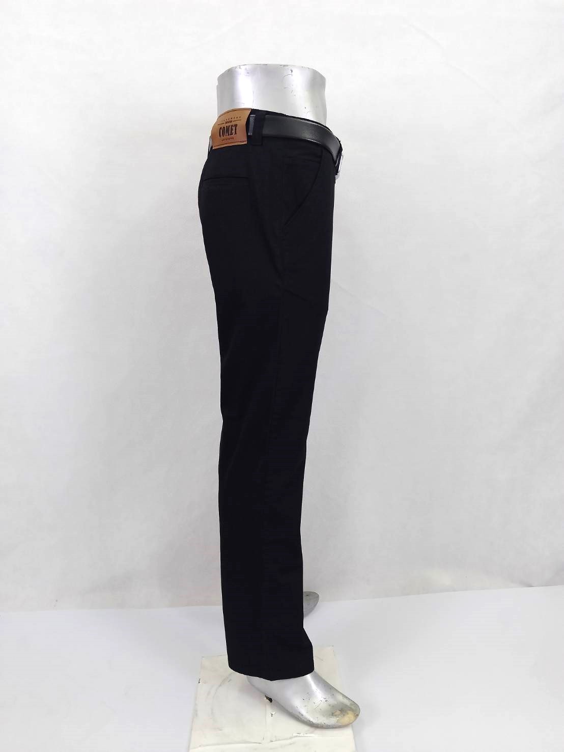 COMET 1237 สแล็คดำ ทวิลยืด สาปซิปฟอกนุ่ม ซิลิโคน ไซส์ 28-38 | Shopee ...
