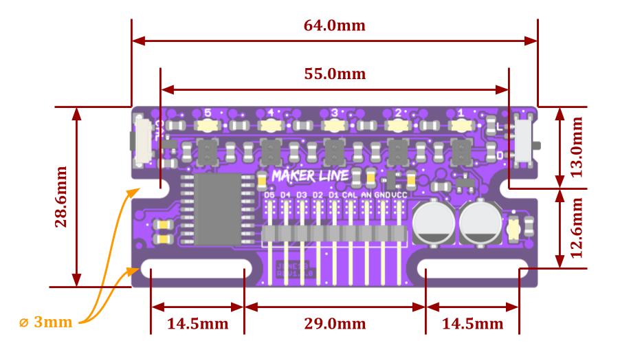 Maker Line: 5 IR Array Line Sensor สำหรับรถหุ่นยนต์ | Shopee Thailand