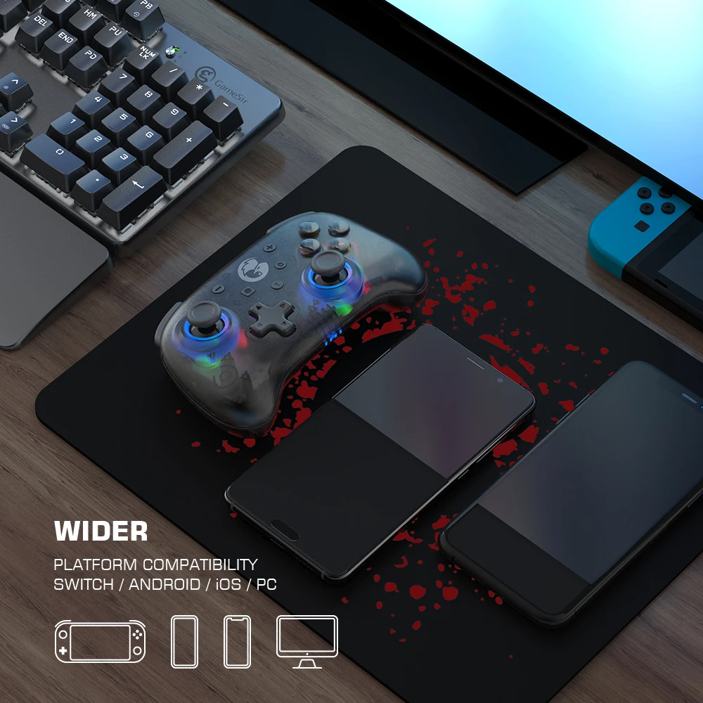 GAMESIR T4 Mini Gaming Controller จอยเกมมือถือ จอยเกม เล่นได้กับ PC / Mobile / Switch