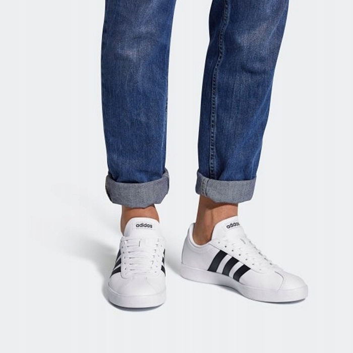 Adidas รองเท้าผ้าใบผู้ชาย VL Court 2.0 | Cloud White/Core Black/Core ...