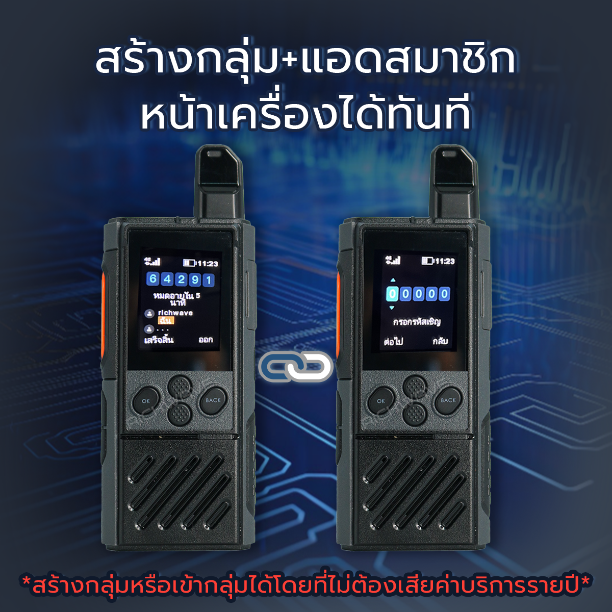 Hytera PoC วิทยุสื่อสาร รุ่น HYT-P30 TH สีดำ (มีทะเบียน ถูกกฎหมาย)