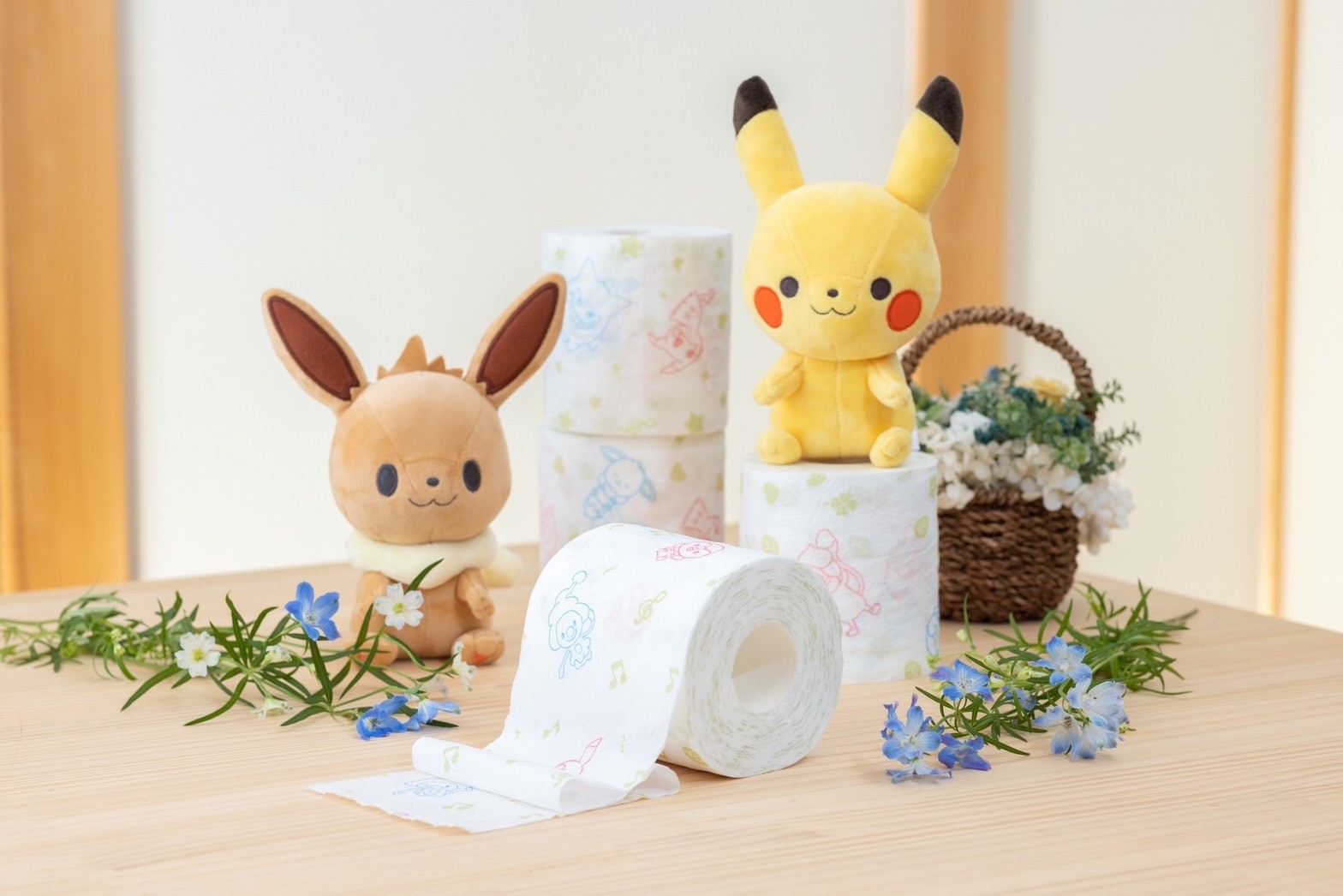 Hanataba Monpoke กระดาษชำระญี่ปุ่น มอนโปเกะ แพ็ค12ม้วน | Shopee Thailand