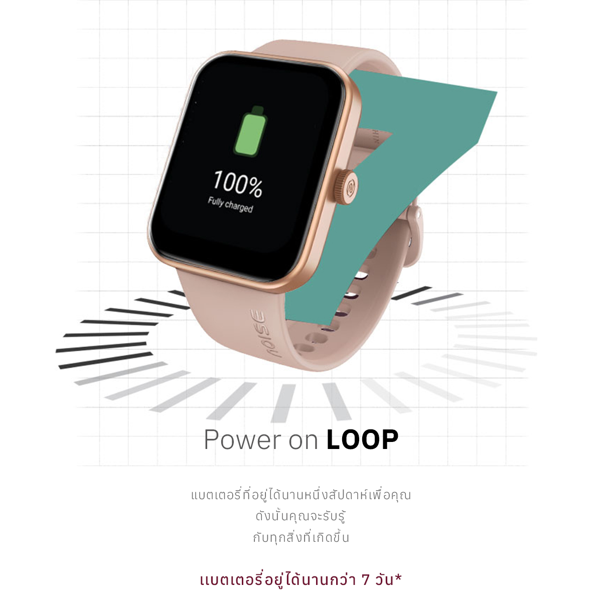 Noise ColorFit Smartwatch Loop สมาร์ทวอทช์ Bluetooth Call จอ 1.85 HD ...