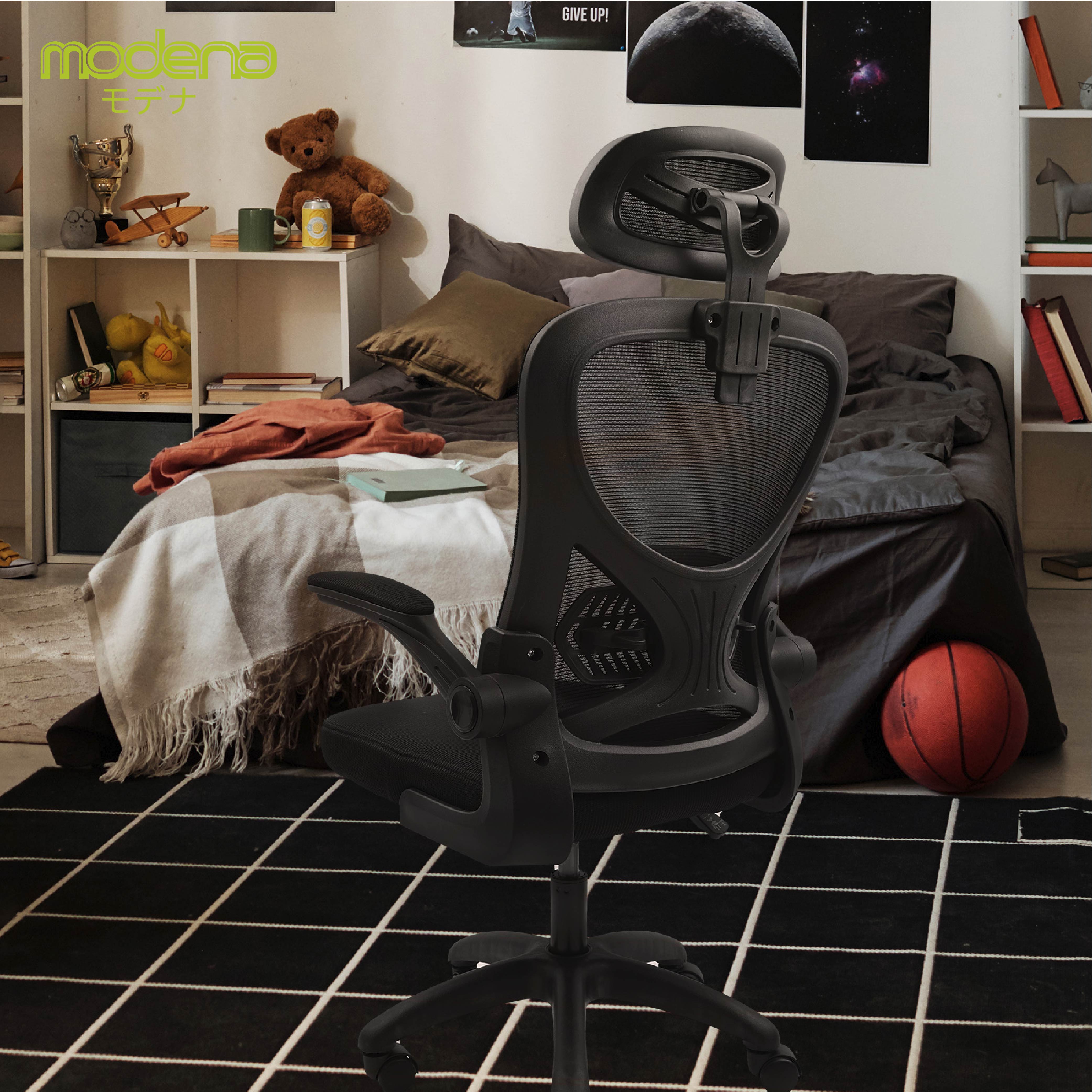 Modena Ally เก้าอี้เพื่อสุขภาพ เกรดคุณภาพ เก้าอี้สุขภาพ Ergonomic Chair ลดอาการปวดเมื่อย รองรับน้ำหนัก 100 kg. เก้าอี้ทำงาน เก้าอี้สำนักงาน