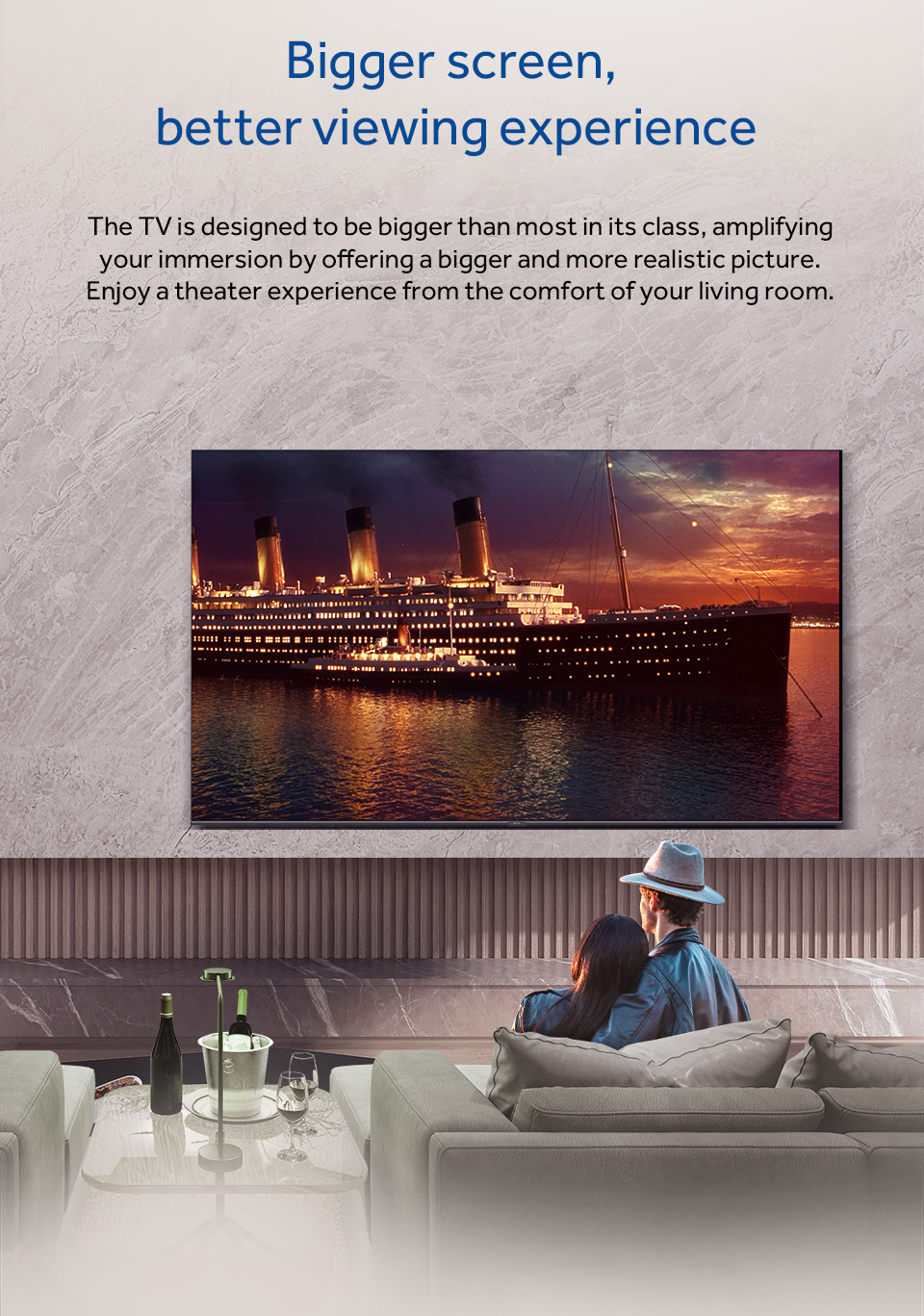 Haier TV รุ่น H70K6UG 70" 4K HDR10 Ultra HD Smart Google TV with Dolby Audio