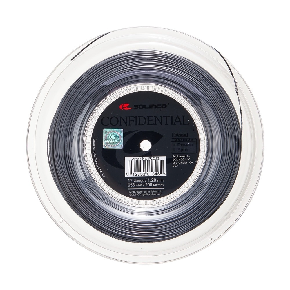 Solinco เอ็นไม้เทนนิสแบ่งขาย Confidential 16L/1.25mm , 17G/1.20mm , 18/ ...