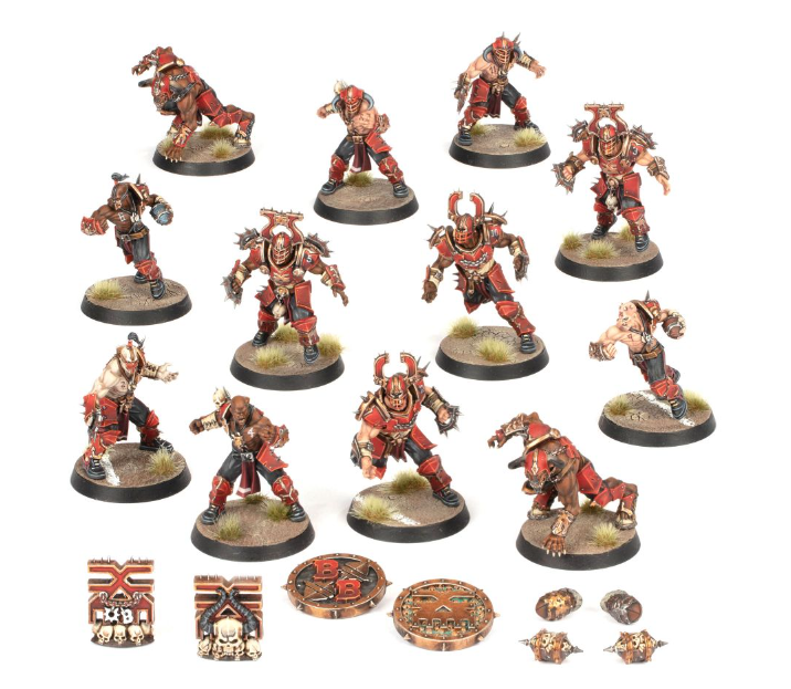 FIGURINES : Équipe de Blood Bowl de Khorne: Skull-tribe Slaughterers