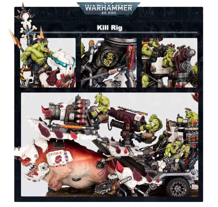 [GW พร้อมส่ง] WARHAMMER 40K: ORKS: KILL RIG โมเดลเกมสนามจำลอง | Shopee ...