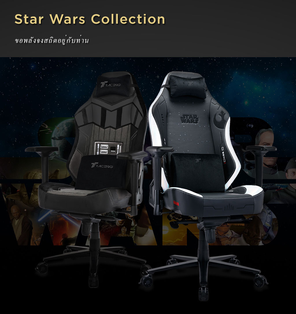 TTRacing Maxx Gaming Chair เก้าอี้เกมมิ่ง เก้าอี้สีเทา สีดำ นั่งสบาย ปรับเอนได้ 155 องศา, หมอนรองคอและเอวเมมโมรี่โฟมกำมะหยี่