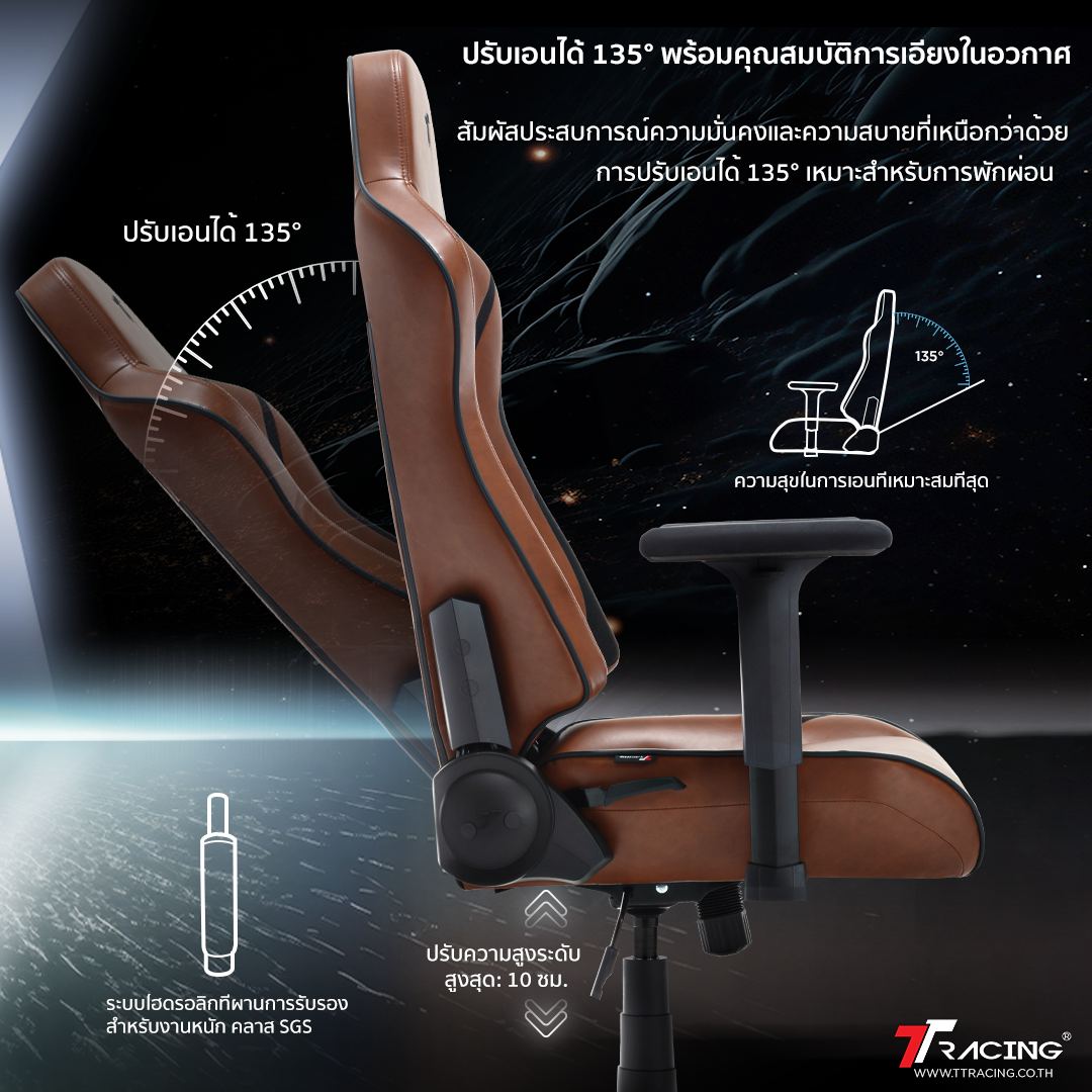 TTRacing Swift X Pro Gaming Chair เก้าอี้สำนักงาน เก้าอี้เกมมิ่ง - รับประกัน 2 ปี