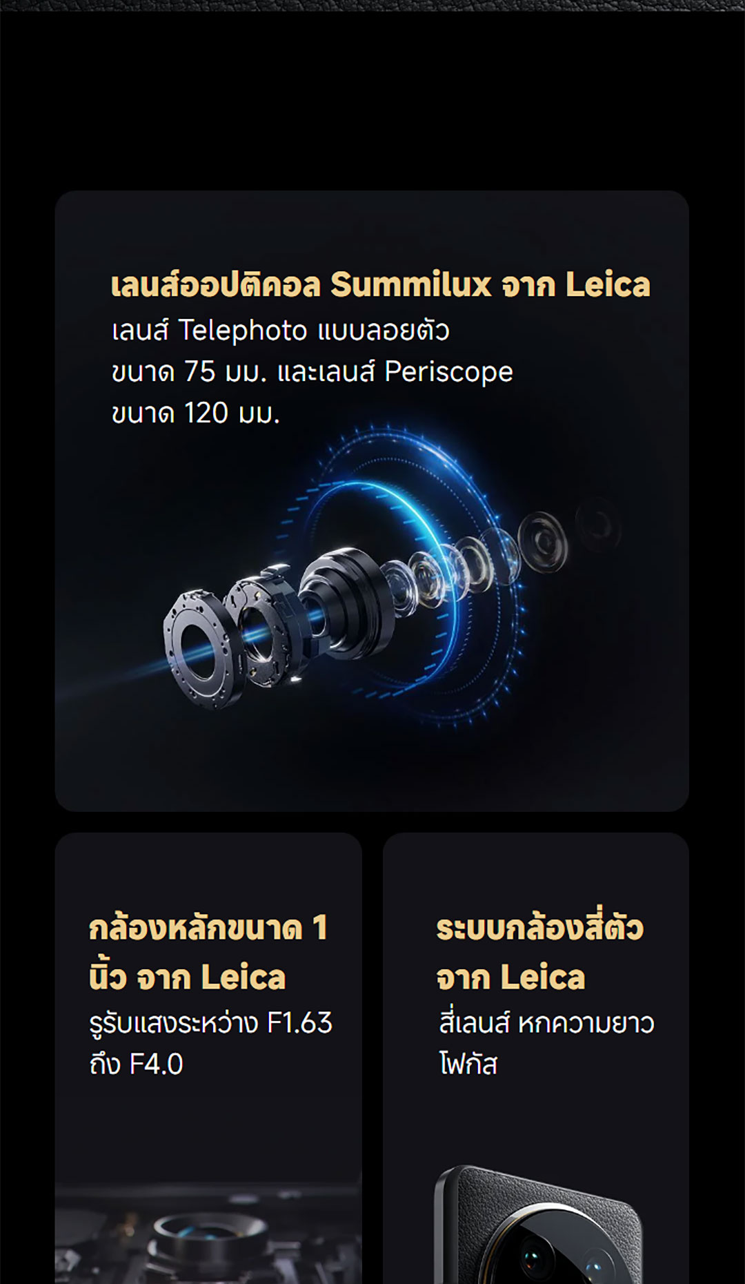 Xiaomi 14 Ultra 16+512 | โทรศัพท์มือถือชิปเซ็ท Snapdragon Gen 3 เลนส์ออปติคอล summilux จาก Leica ชาร์จเร็ว 90W