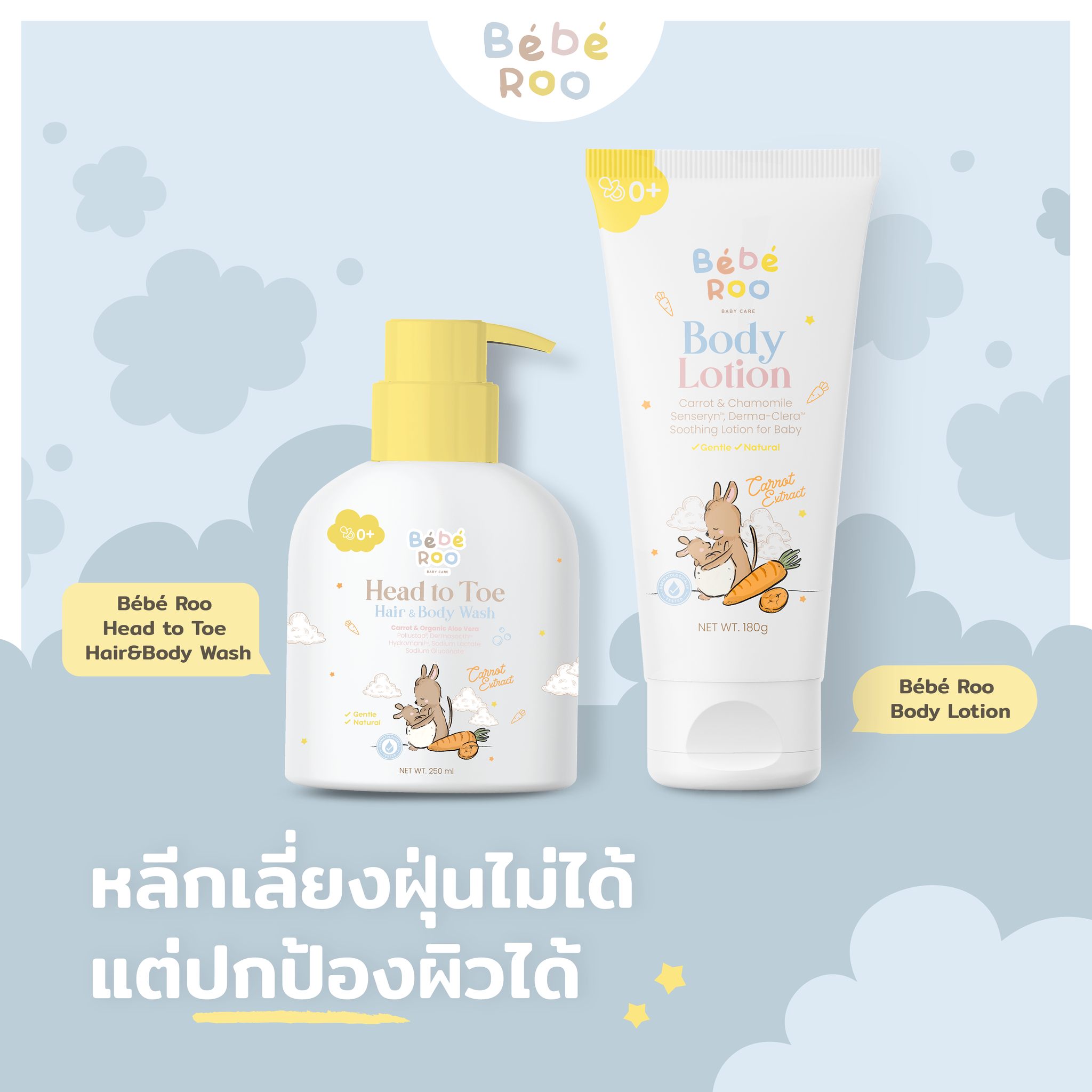 Bébé Roo Body Lotion | โลชั่นถนอมผิว สำหรับเด็ก | Shopee Thailand