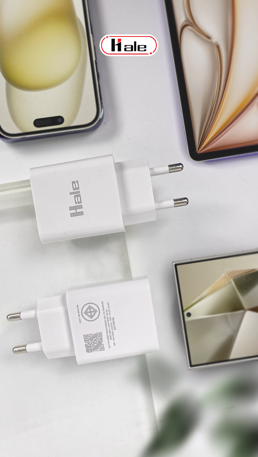 [มี มอก.] Hale หัวชาร์จ 2.4A 12W THA Plug ปลั๊กชาร์จ Adapter หัวชาร์จ ...