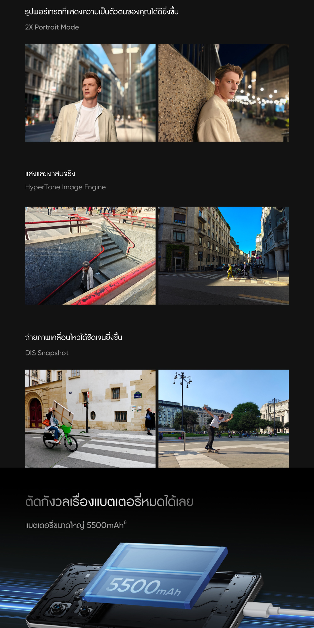 realme GT 6 (16+512) | snapdradon 8s gen 3 กล้อง Sony LYT-808 จอสว่าง 6000 nits ชาร์จไว 120W แบตเตอรี่ 5500 mAh