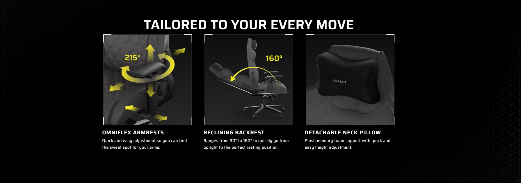 CORSAIR GAMING CHAIR E-Sport เกรดพรีเมี่ยม รุ่น TC500 LUXE เก้าอี้สีขาว ลดอาการปวดเมื่อย เก้าอี้พนักพิงสูง นุ่มสบาย ตามหลักสรีระศาสตร์  WHITE/FROST