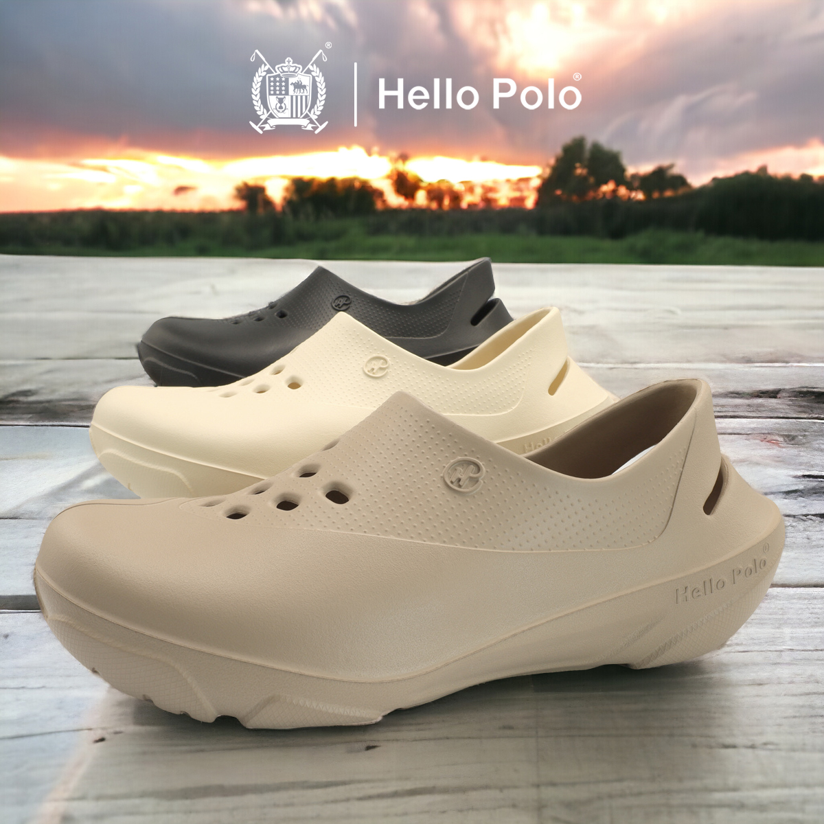 [New arrivals] Hello Polo รองเท้าแตะลำลอง รองเท้าแบบสวม Unisex แฟชั่น ...
