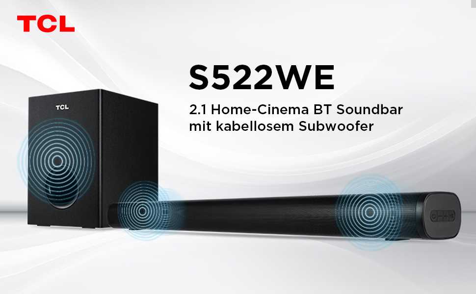 [พลังเสียง 200W, Bluetooth 5.1] TCL Sound Bar รุ่น S522W พร้อม ...