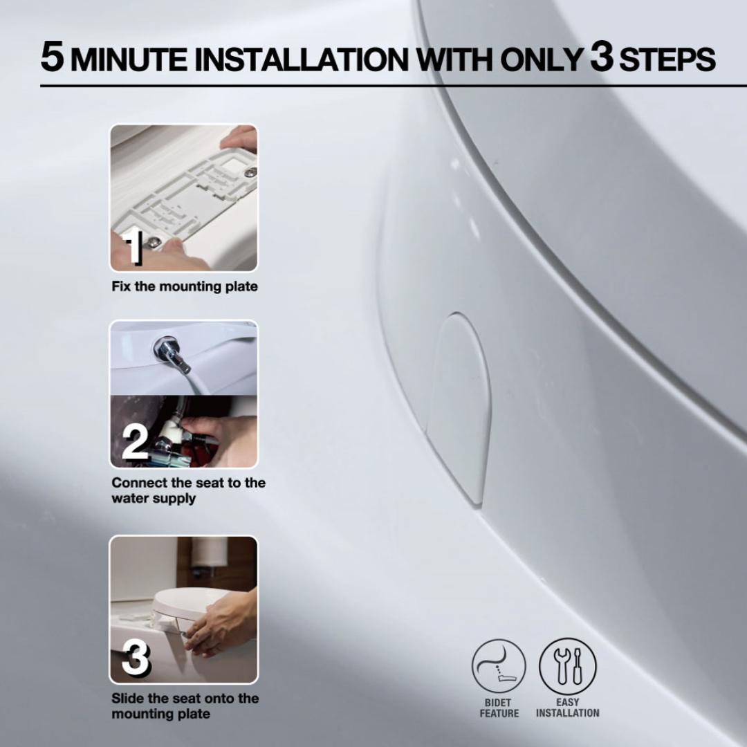 KOHLER C3030 manual bidet seat ฝารองนั่งอเนกประสงค์ ฝาชักโครก แบบไม่