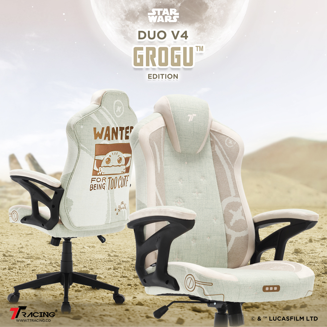 TTRacing Duo V4 Grogu Gaming Chair เก้าอี้สำนักงาน เก้าอี้เกมมิ่ง เก้าอี้เกมมิ่งเพื่อสุขภาพ E-Sport เก้าอี้เบาะ นุ่ม เกรดพรีเมี่ยม 