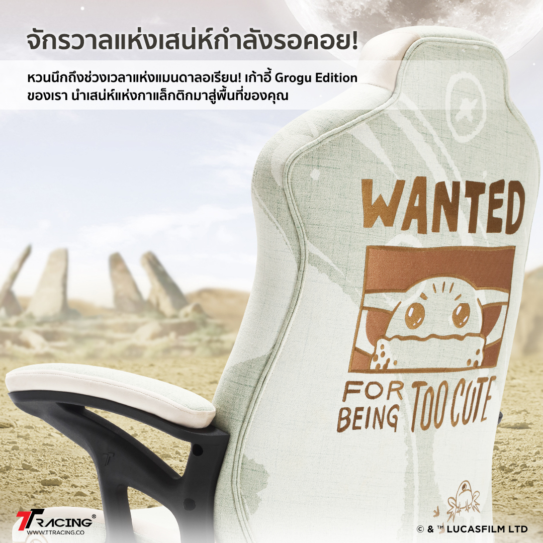 TTRacing Duo V4 Grogu Gaming Chair เก้าอี้สำนักงาน เก้าอี้เกมมิ่ง เก้าอี้เกมมิ่งเพื่อสุขภาพ E-Sport เก้าอี้เบาะ นุ่ม เกรดพรีเมี่ยม 